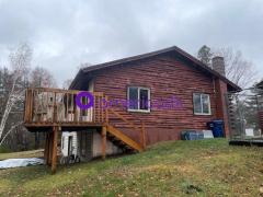 1,800± Sq Ft Log Built Cabin / Home with 2-Car Detached Garage on Quiet